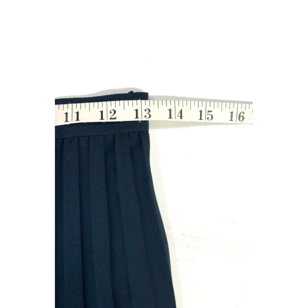 COS Pleated Midi Skirt Size 4 Teal High Waisted Minimalist A-Line Classic - Picture 8 of 9